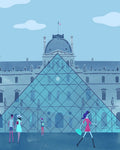 Louvre Paris. Limited edition print
