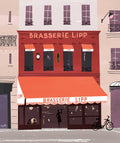 Brasserie Lipp Paris. Limited edition print