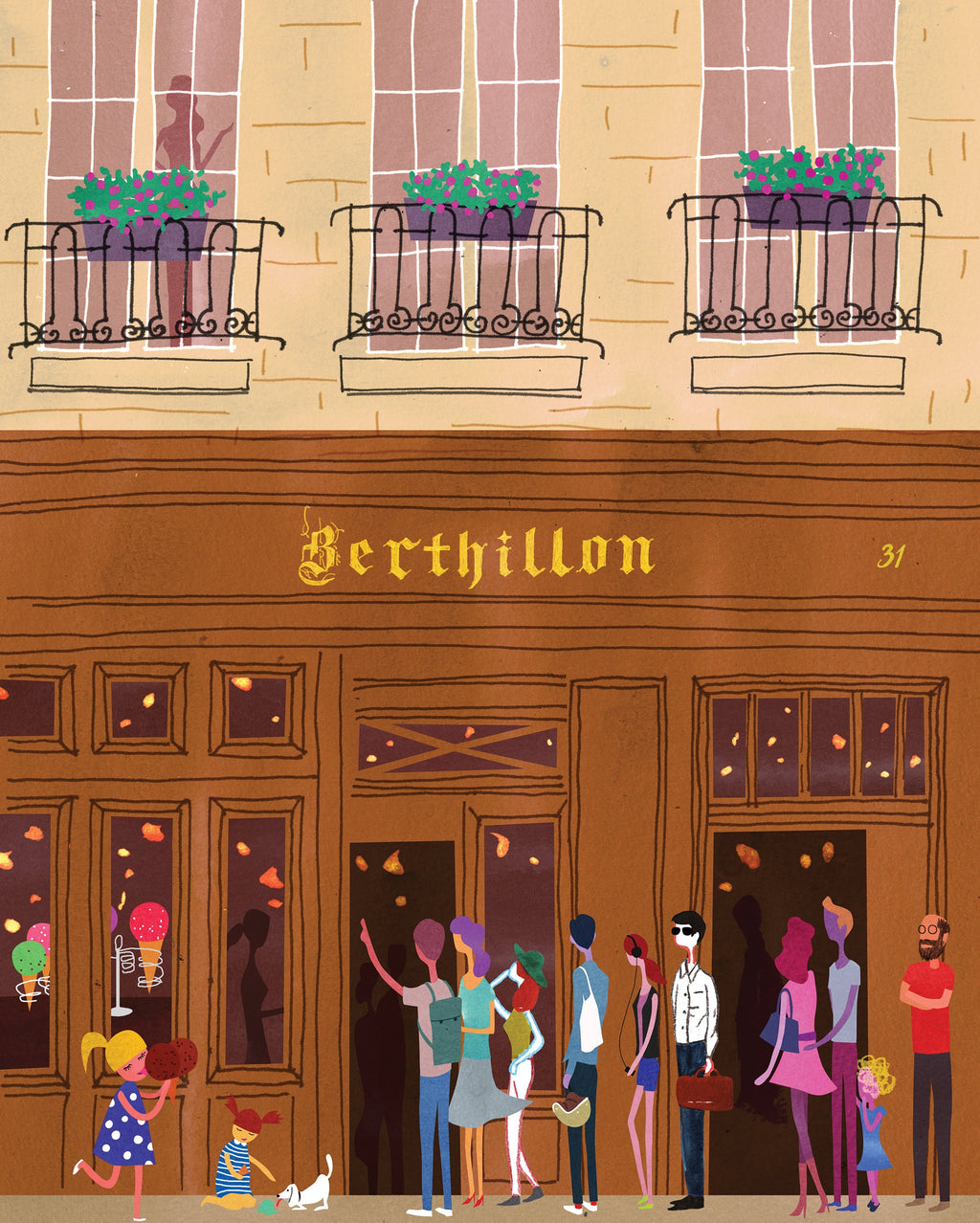 Paris, Berthillon. Limited edition print