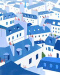 Paris rooftops. Limited edition print.