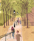 Paris Stairs. Limited edition print
