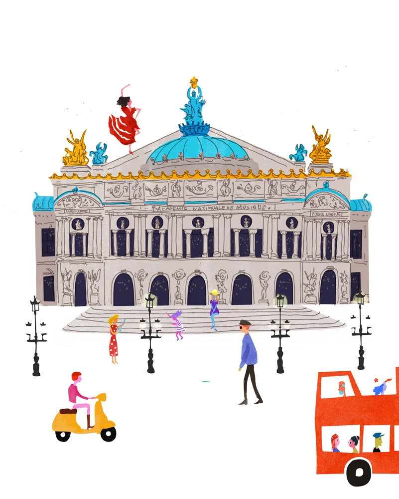 Palais Garnier Paris. Limited edition print