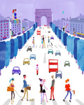 Champs Elysees Paris. Limited edition print
