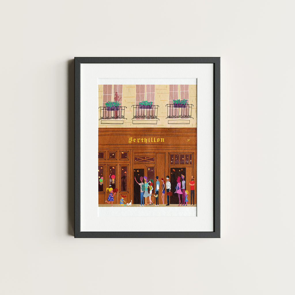Paris, Berthillon. Limited edition print