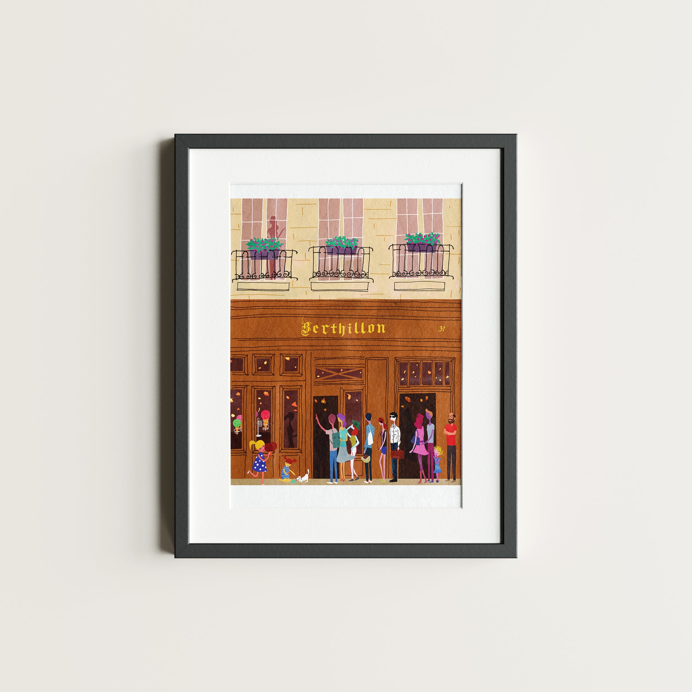 Paris, Berthillon. Limited edition print