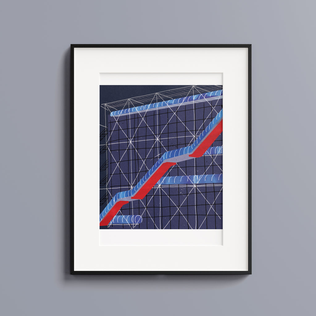 Center Pompidou Paris, Limited edition print