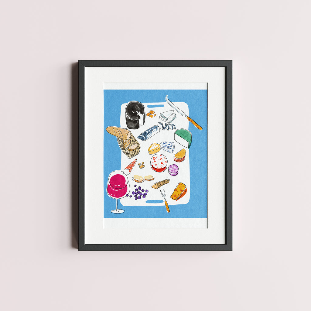 Cheese in Paris. Limited edition print