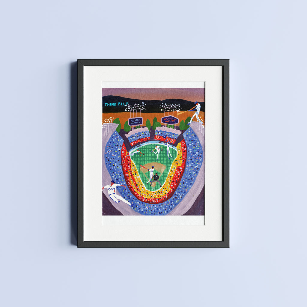 Dodger stadium. Limited edition print.