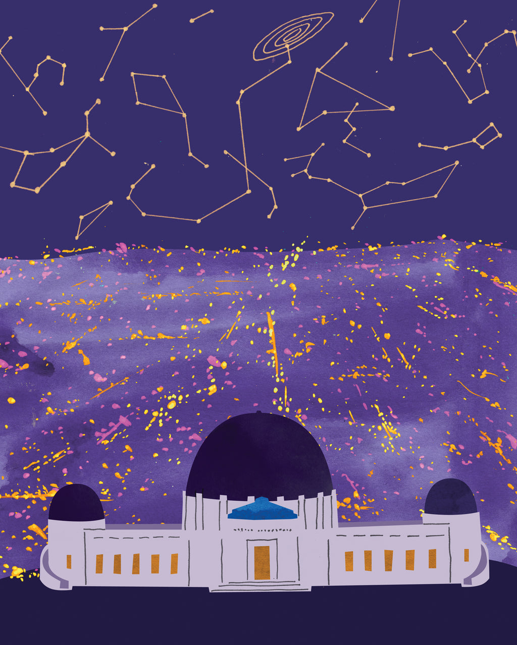 Griffith Observatory. Limited edition print.