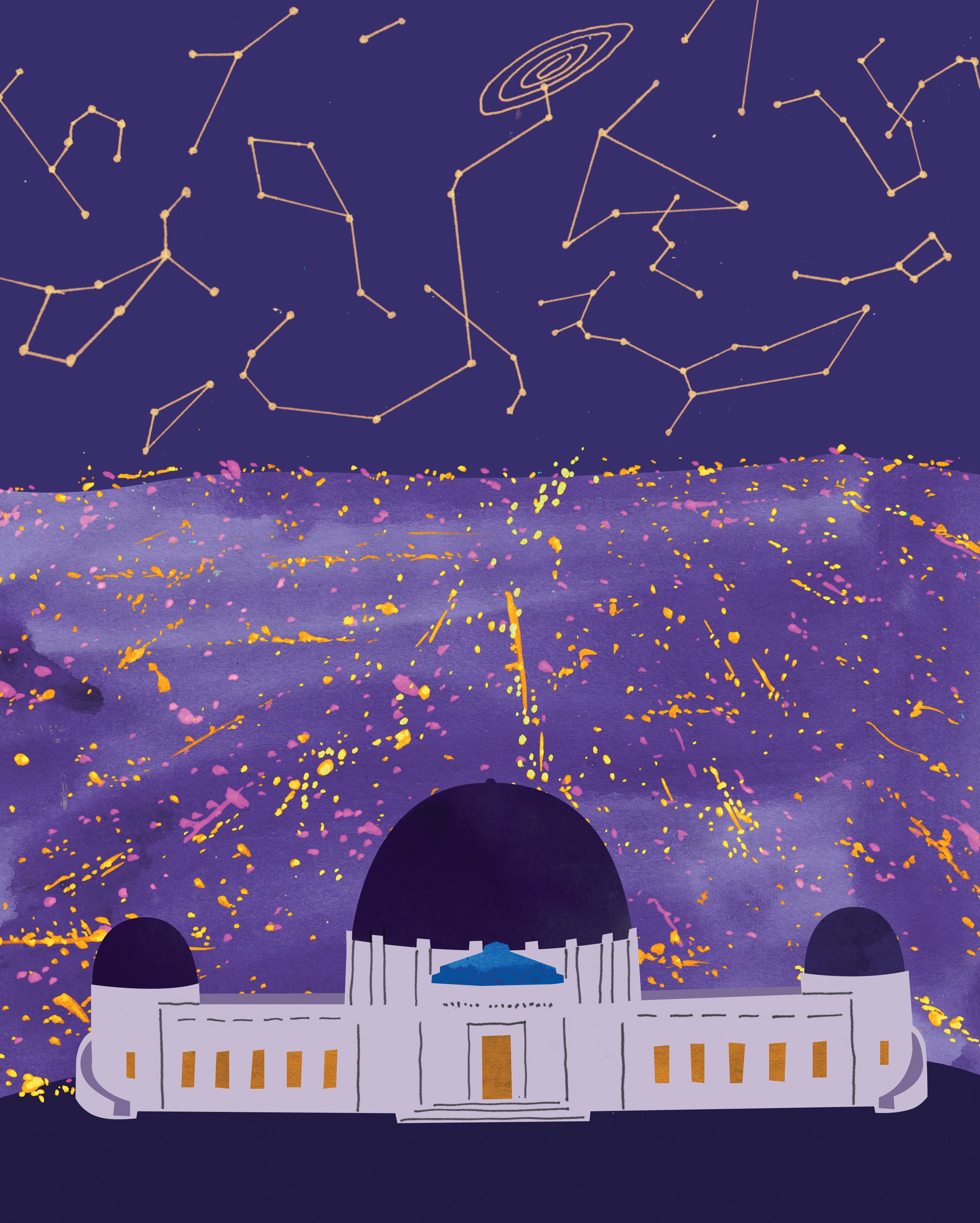 Griffith Observatory. Limited edition print.