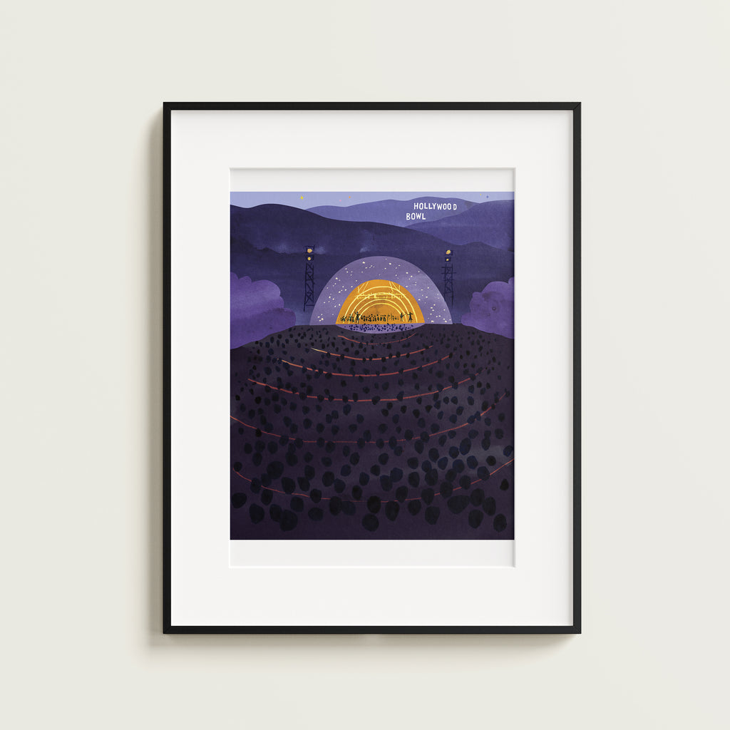 Hollywood Bowl. Limited edition print.