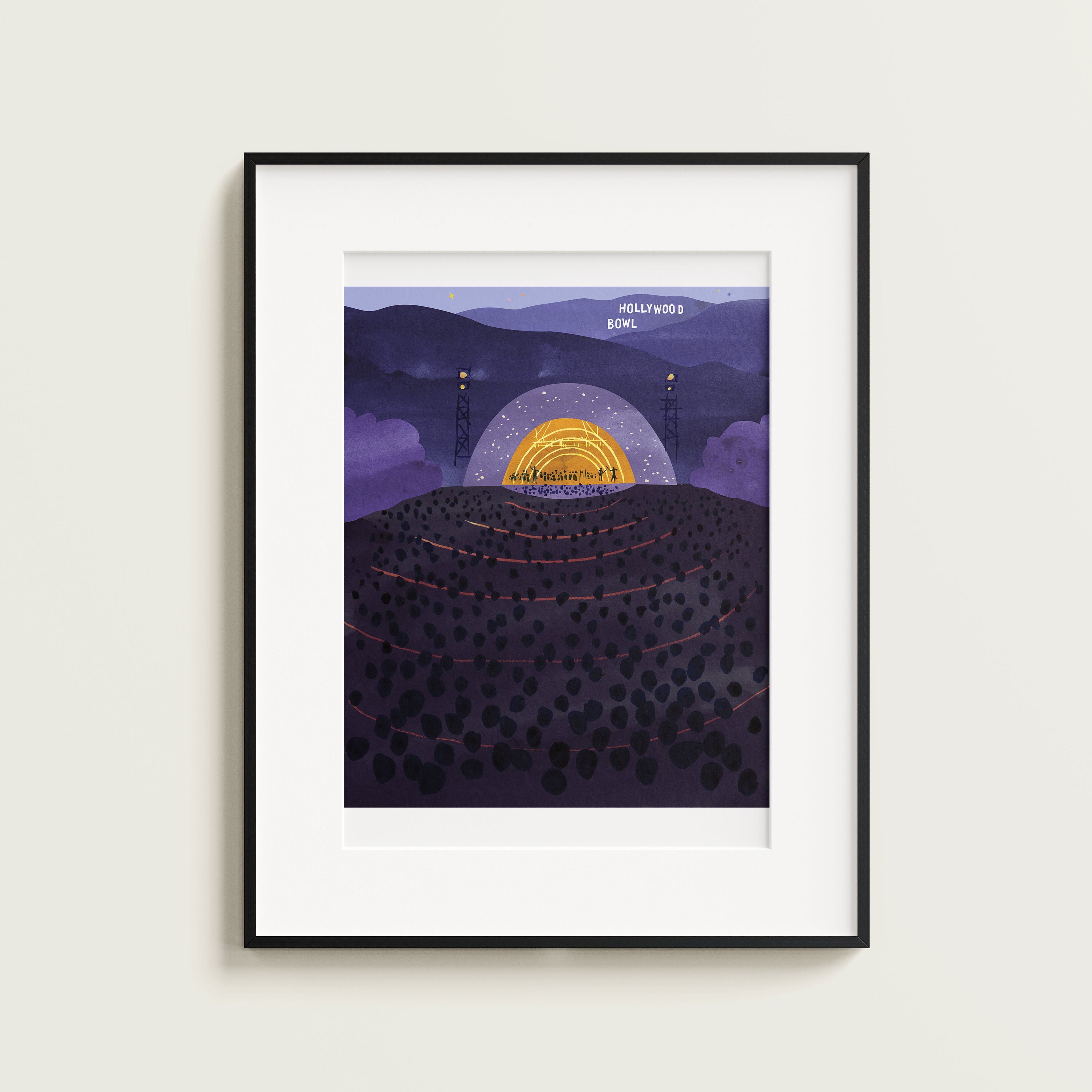 Hollywood Bowl. Limited edition print.