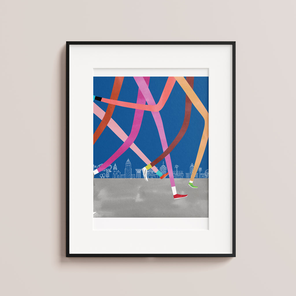 Los Angeles Marathon. Limited edition print.