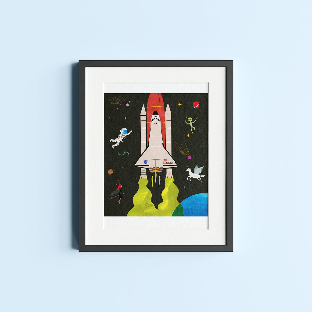LA Space shuttle. Limited edition print.