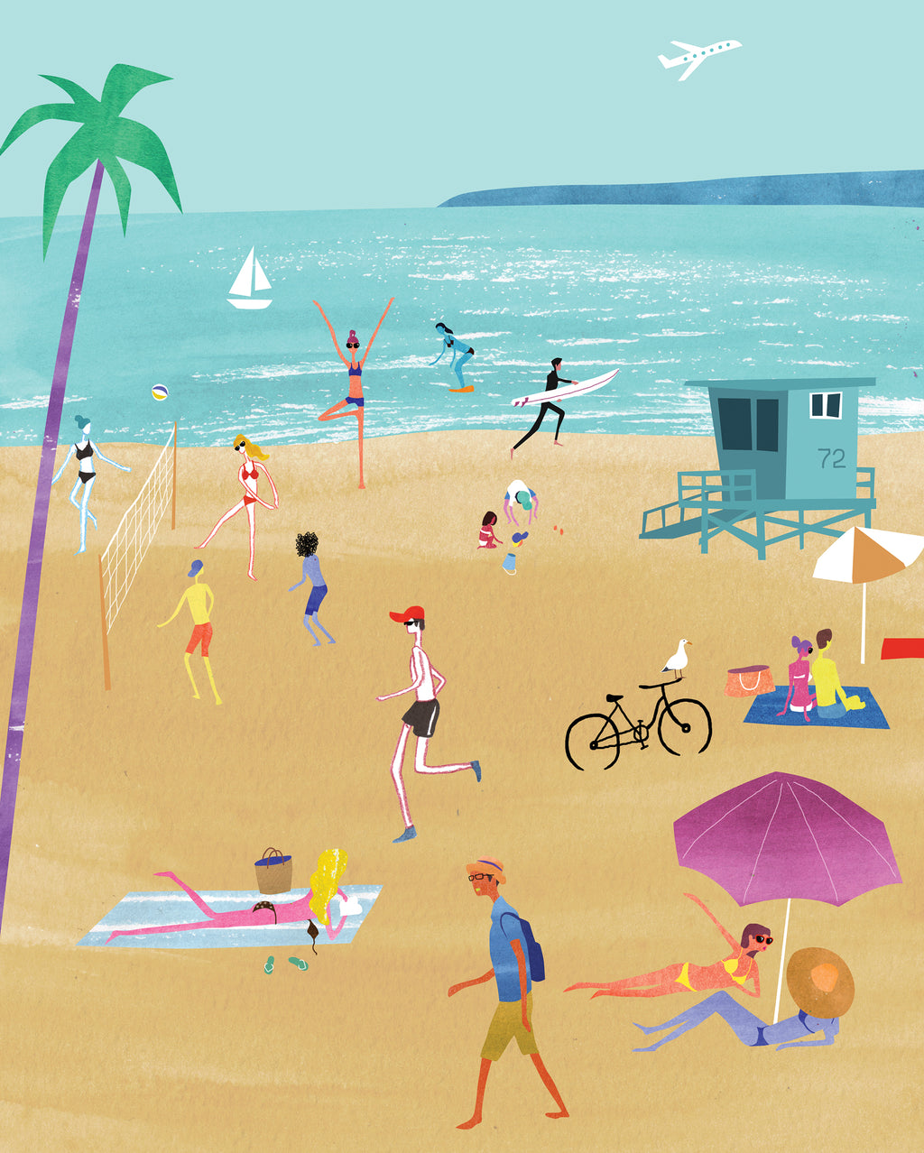 Beaches. Limited edition print.