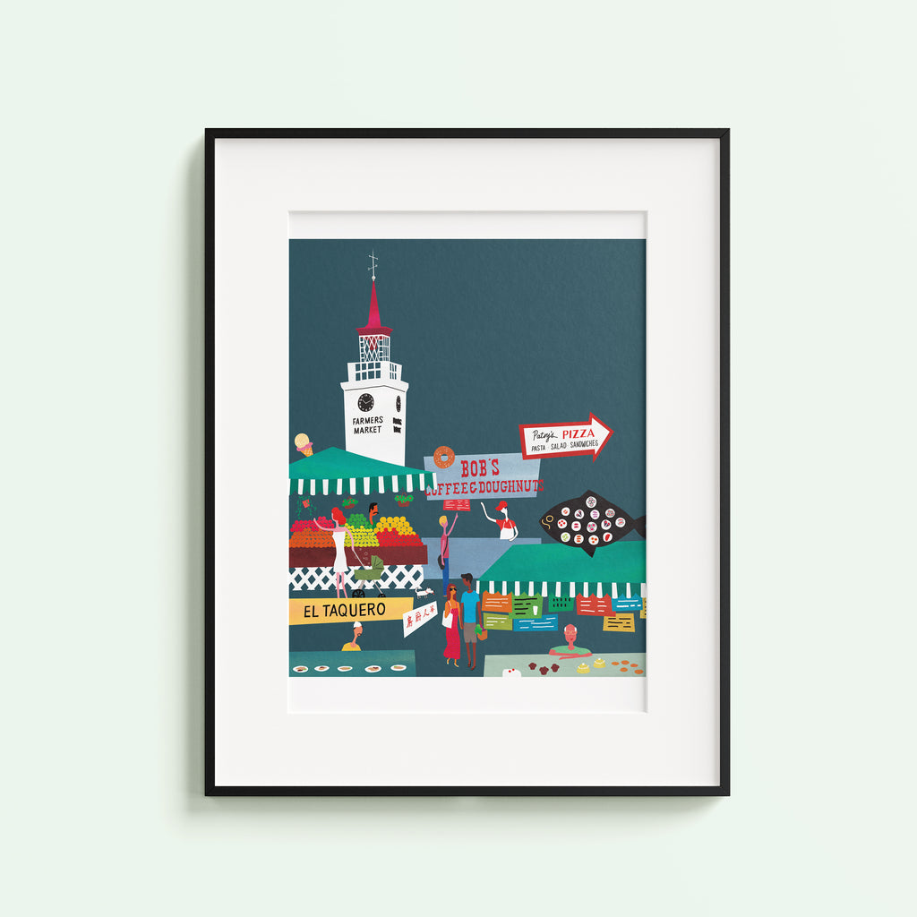 LA Farmers Market. Limited edition print.