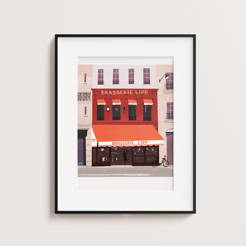Brasserie Lipp Paris. Limited edition print