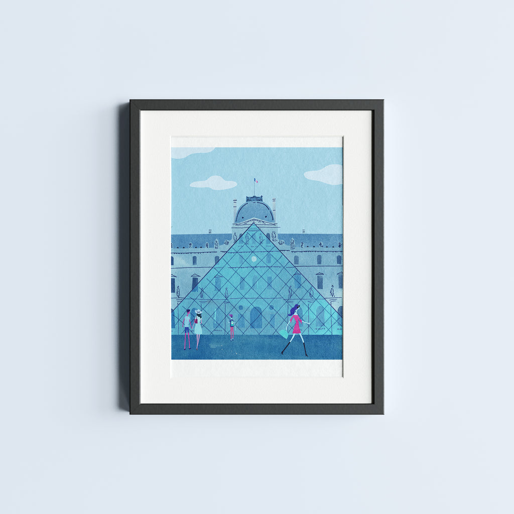 Louvre Paris. Limited edition print