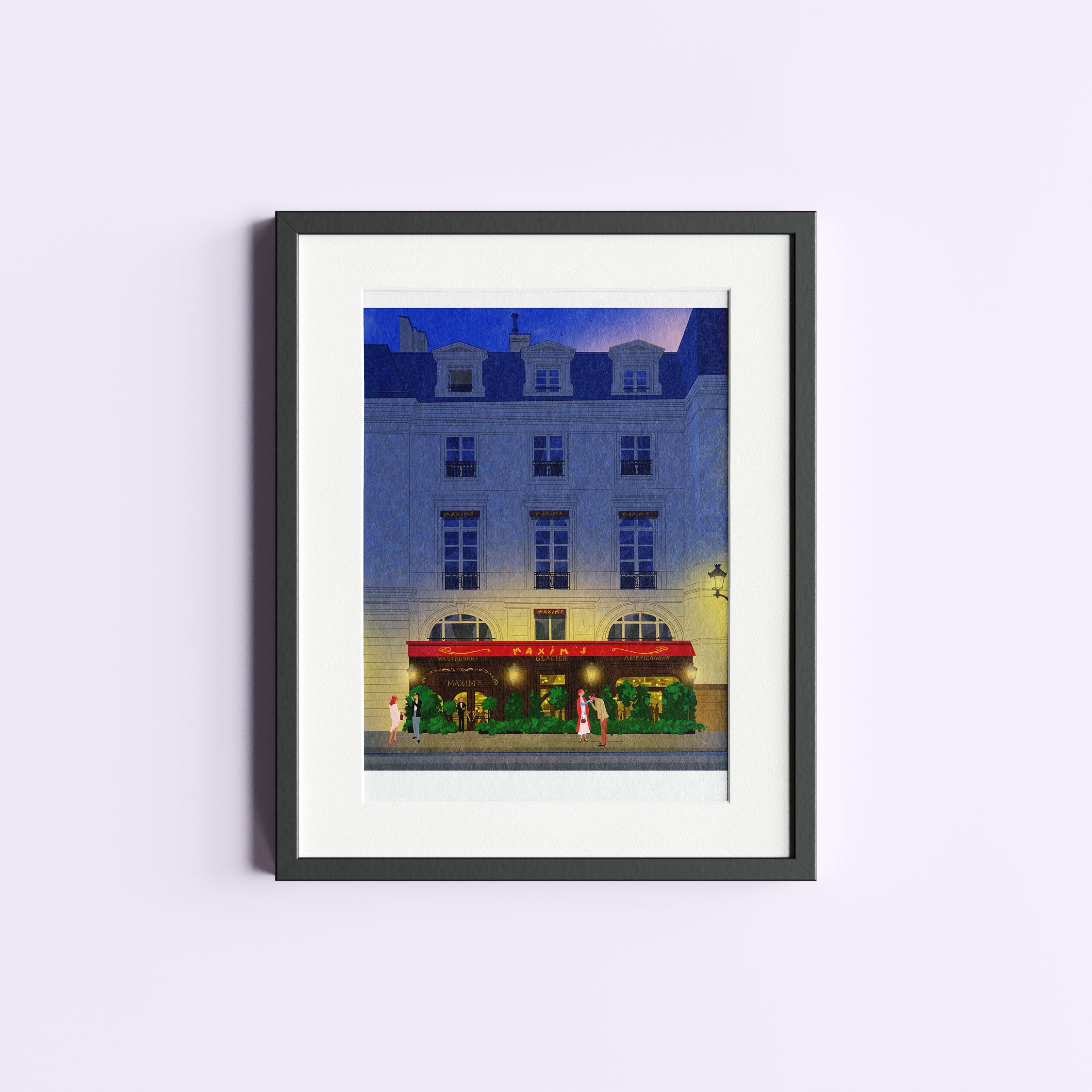 Maxim's Paris. Limited edition print.