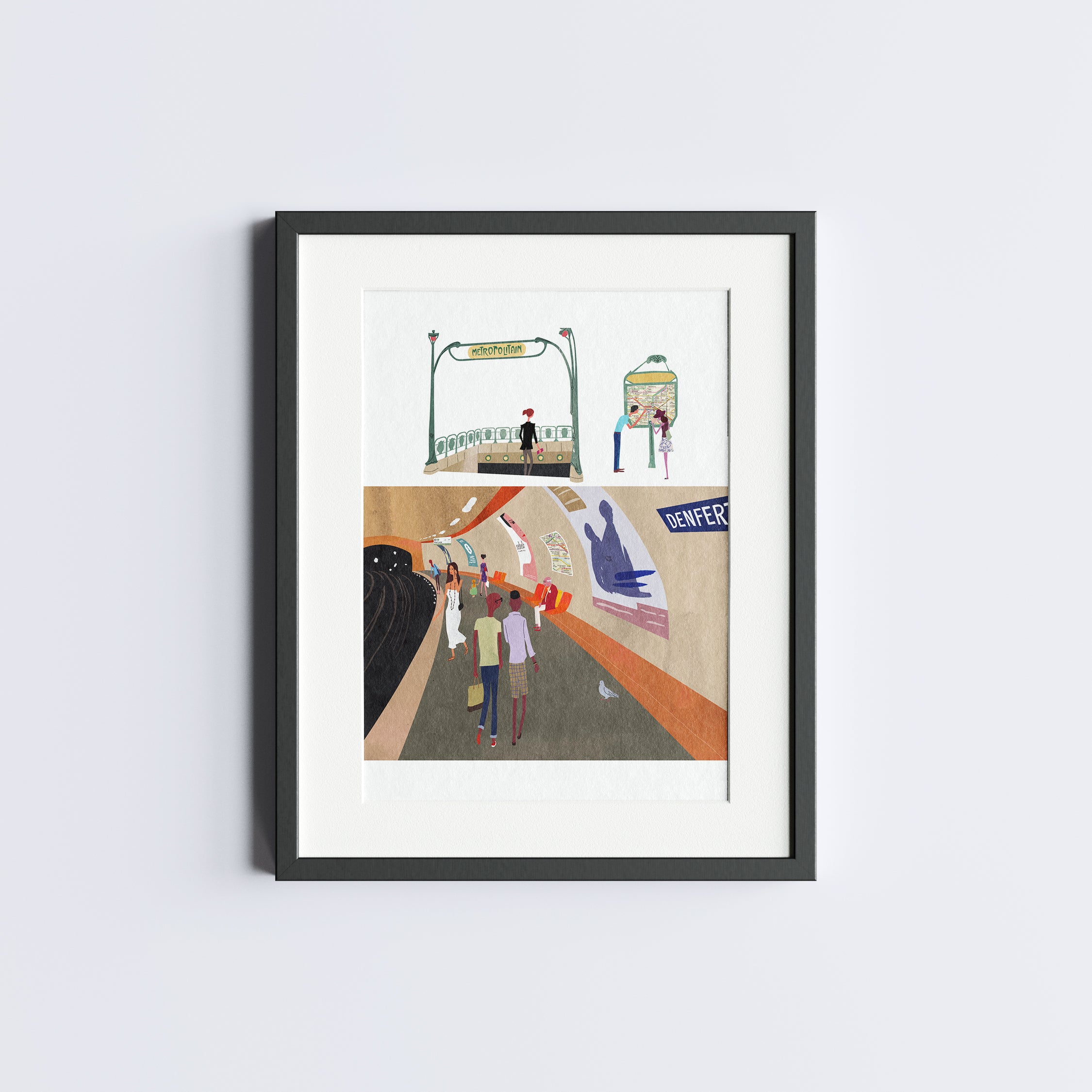Paris Metro. Limited edition print