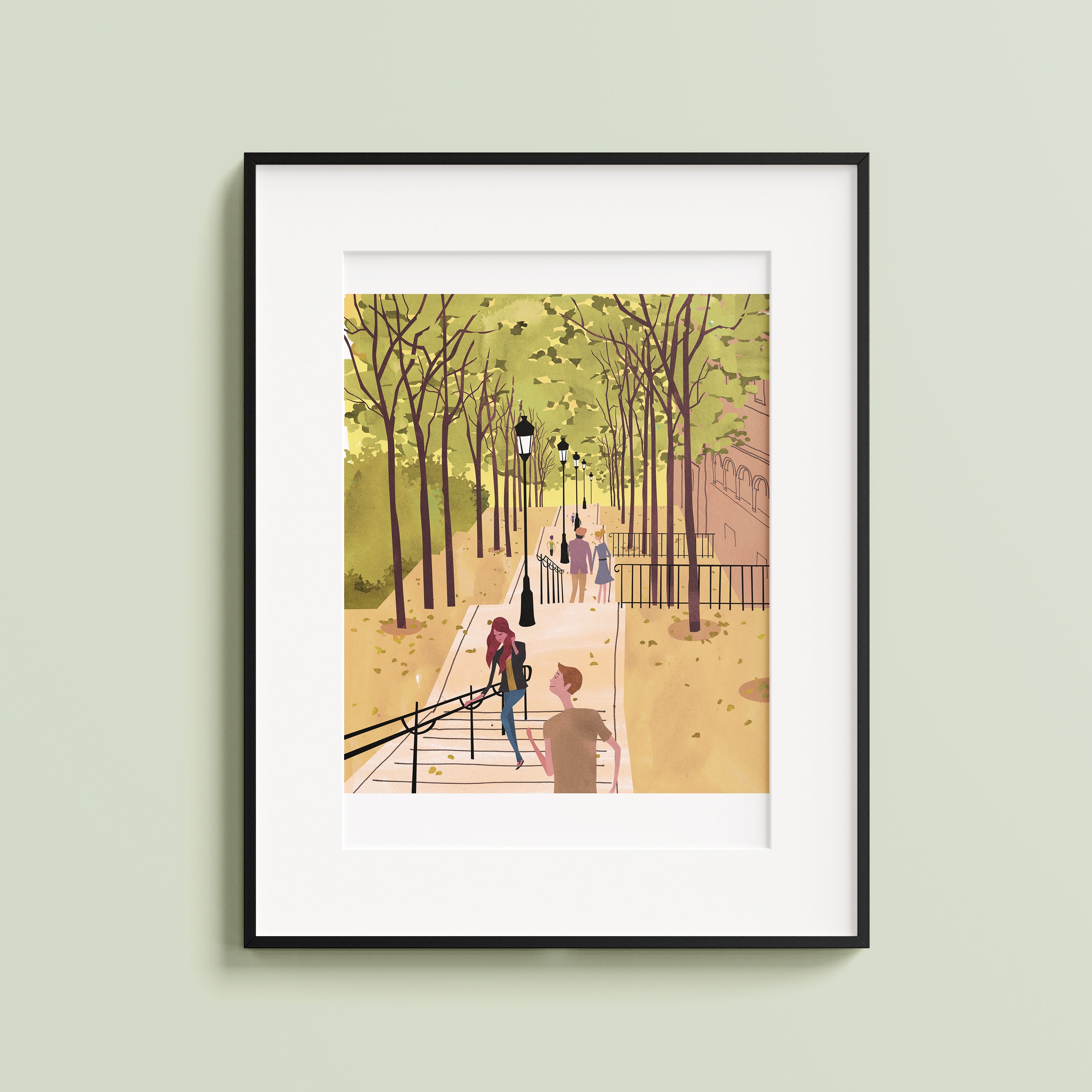 Paris Stairs. Limited edition print