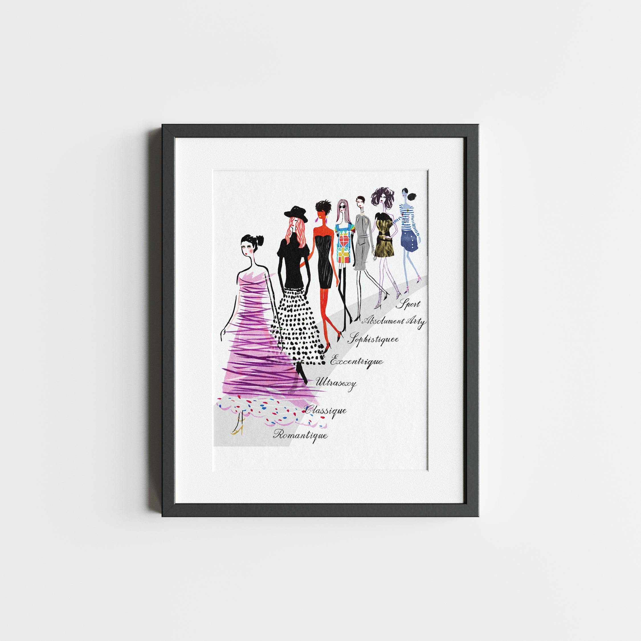 Paris women's fashion, Limited edition print