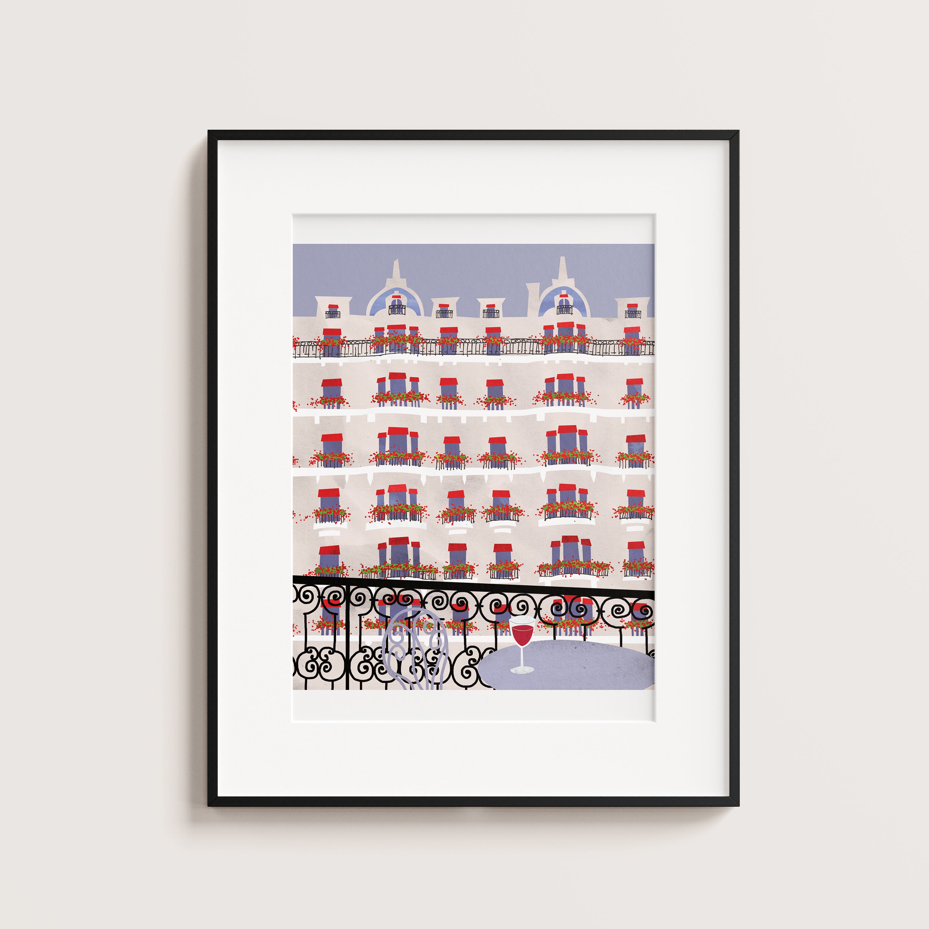 Hotel Plaza Athénée in Paris. Limited edition print.