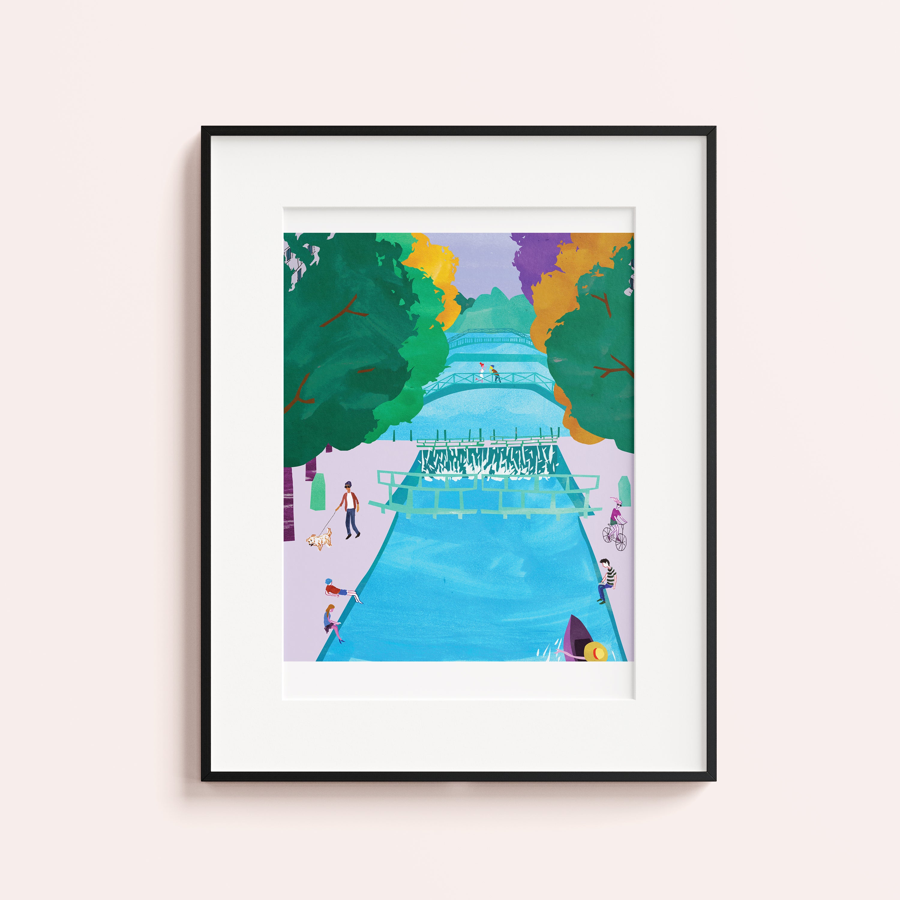 Canal Saint-Martin Paris, Limited edition print