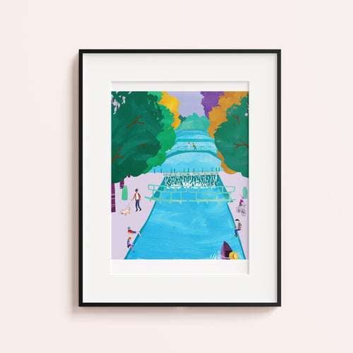Canal Saint-Martin Paris, Limited edition print