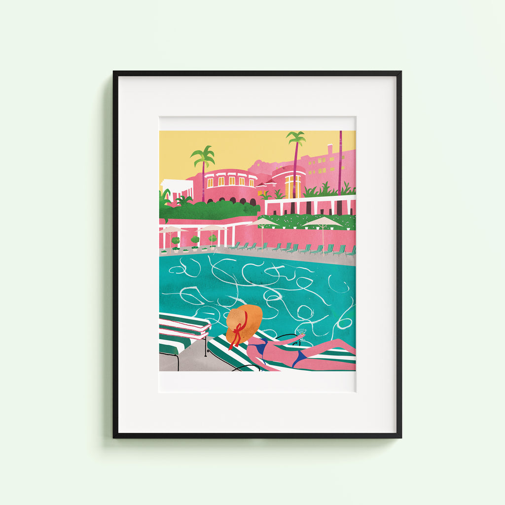 Beverly Hills Hotel. Limited edition print.