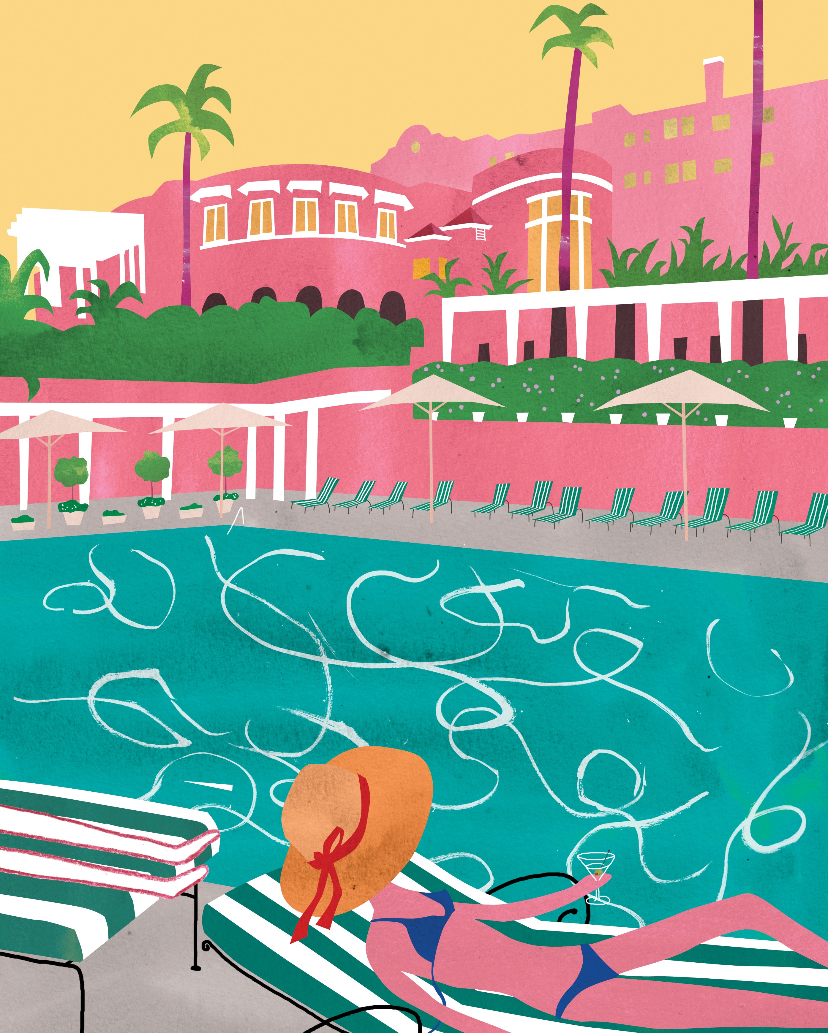 Beverly Hills Hotel. Limited edition print.
