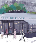 Cafe de Flore, Limited edition print.