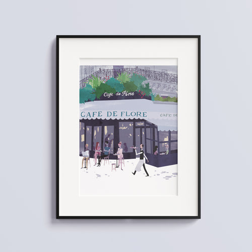 Cafe de Flore, Limited edition print.
