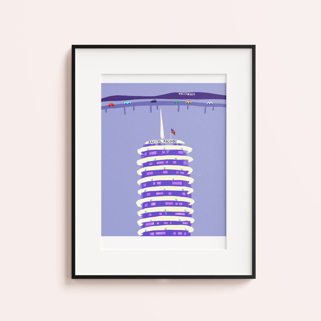 Capitol Records. Limited edition print.