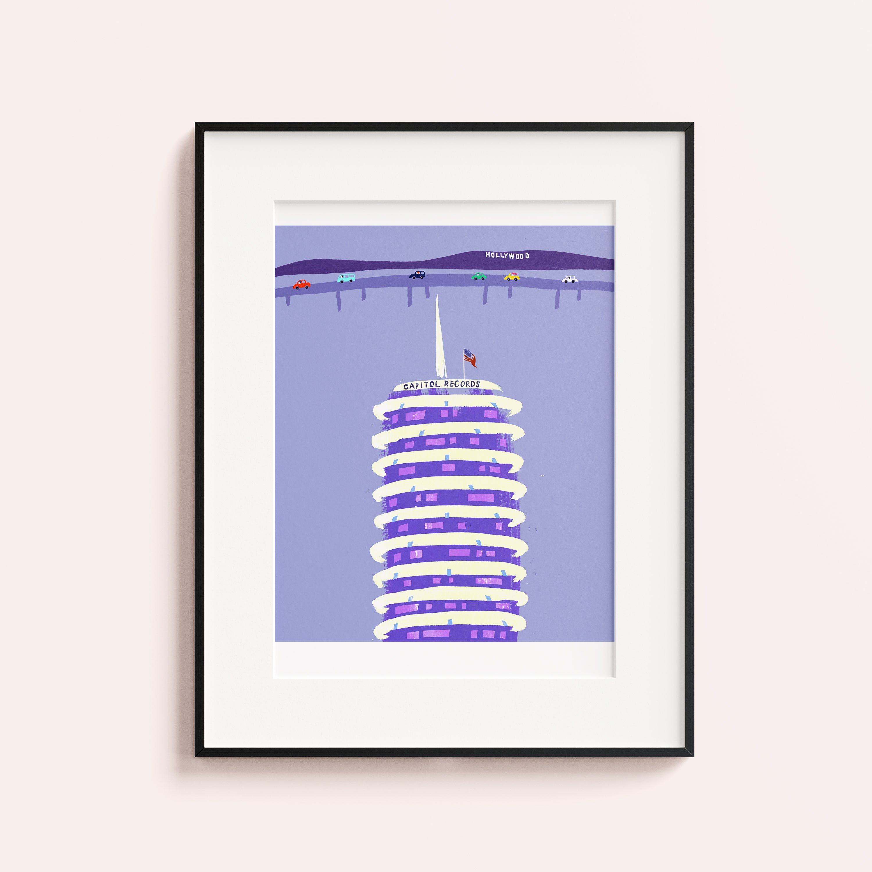 Capitol Records. Limited edition print.