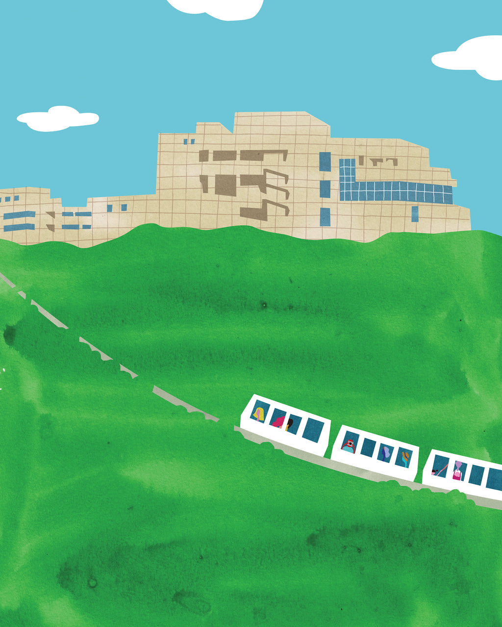 The Getty. Limited edition print.