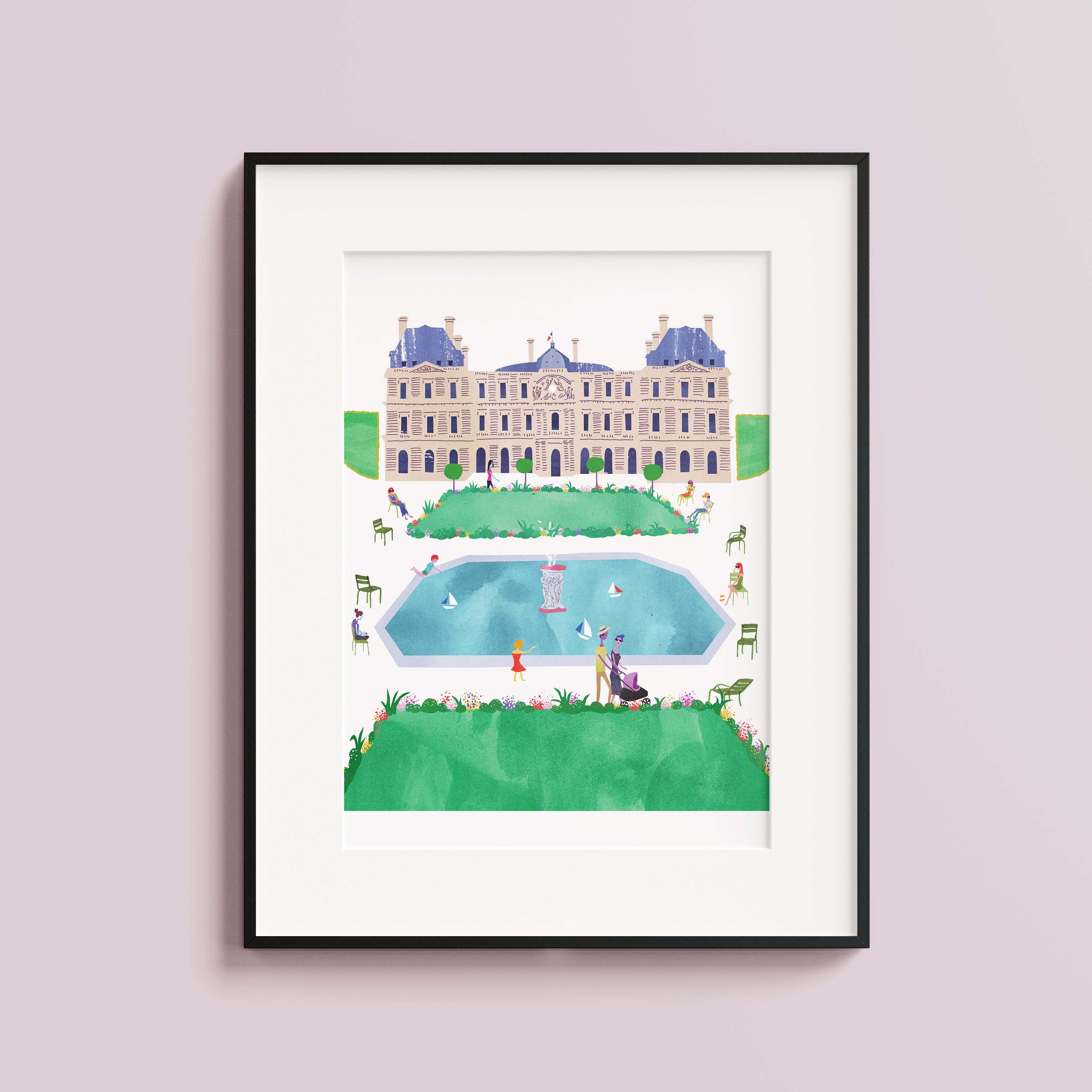 Luxembourg garden Paris. Limited edition print