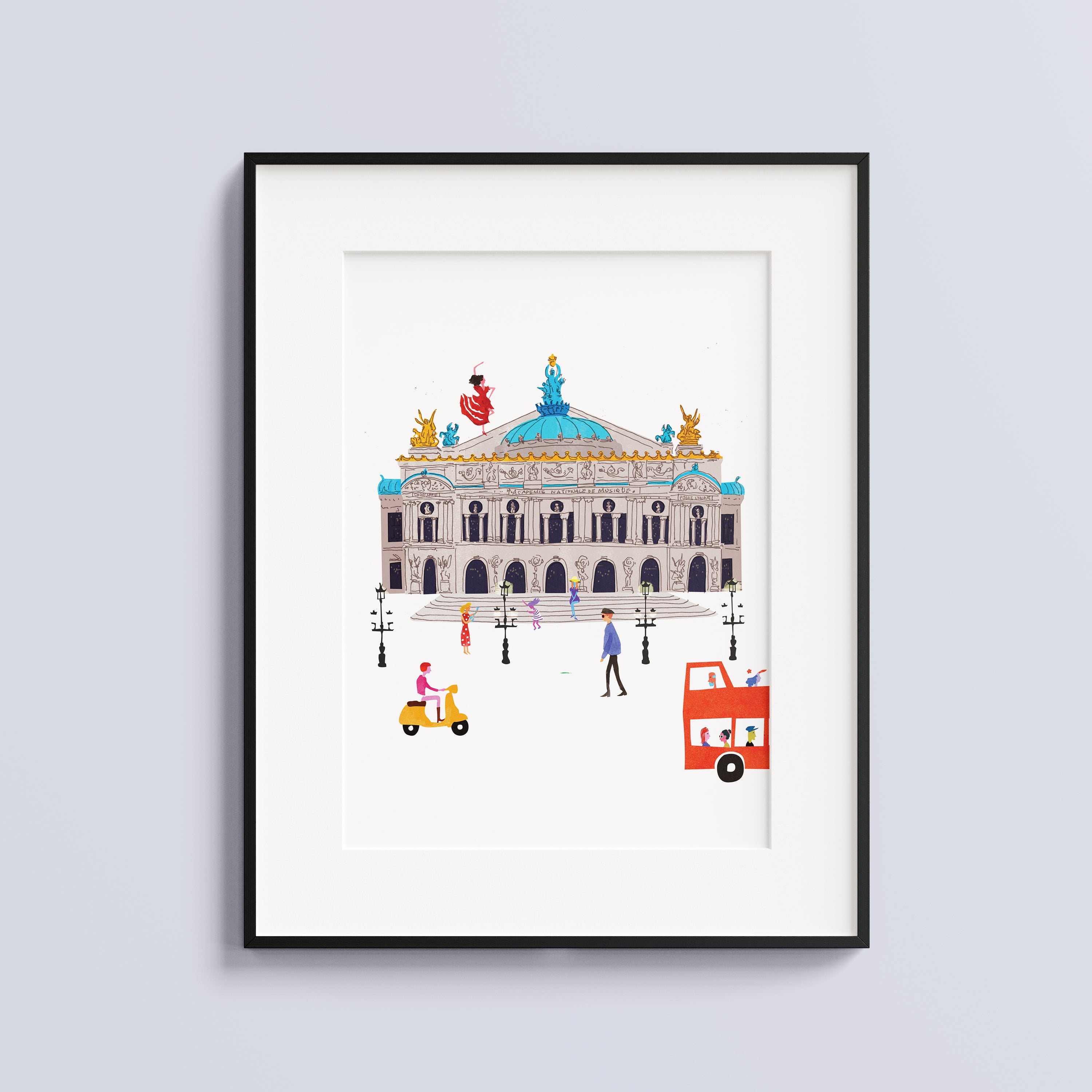 Palais Garnier Paris. Limited edition print